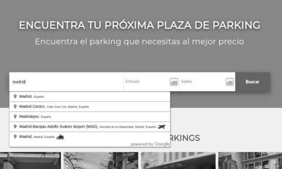 busca la ubicación del parking